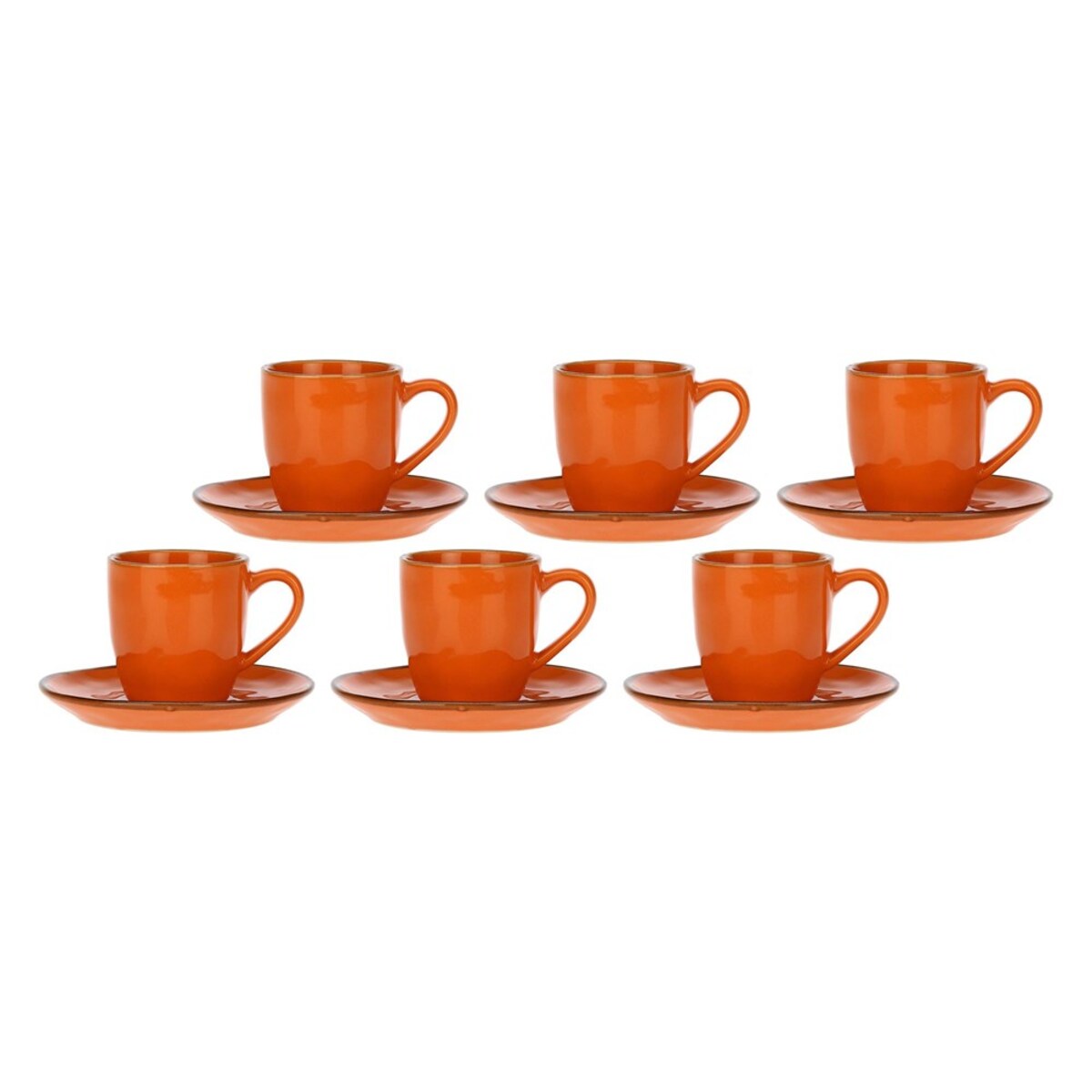 Zestaw 6 filiżanek do espresso Concerto Arancione - Pomarańczowy, 90 ml