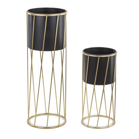 Kwietniki 2 szt. z osłonkami 71x25,5x25,5 cm 46,5x22x22 cm KADAN-2