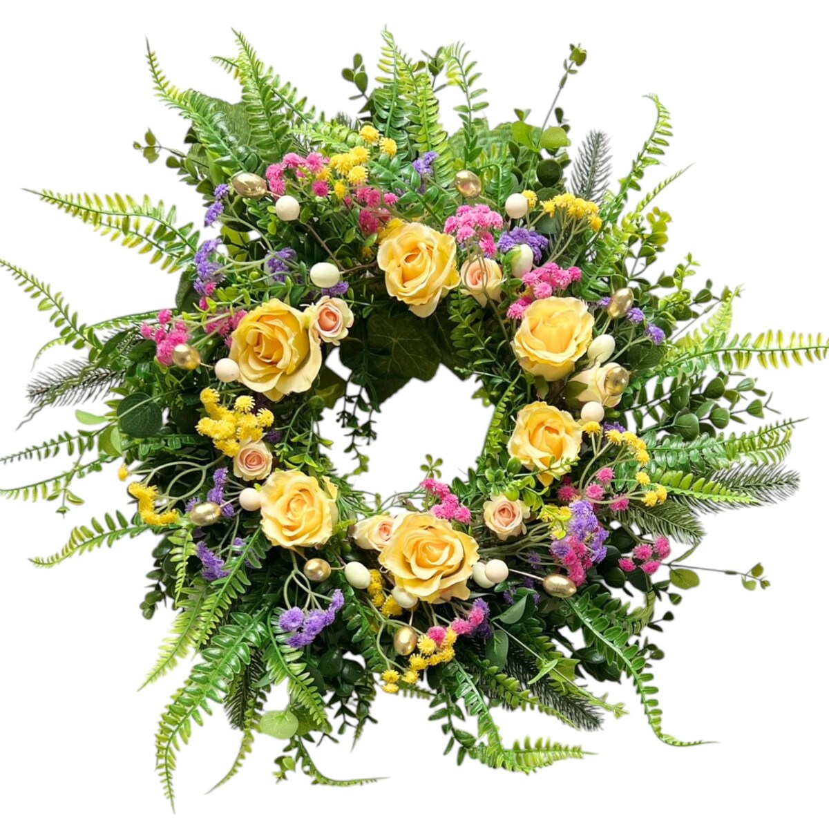 Wiosenny wianek ø 50 cm stroik wielkanocny XXL elsie