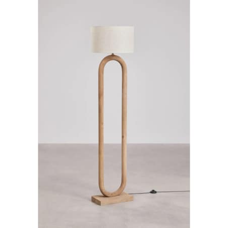 Lampa podłogowa z drewna mango Tiberia 175 cm