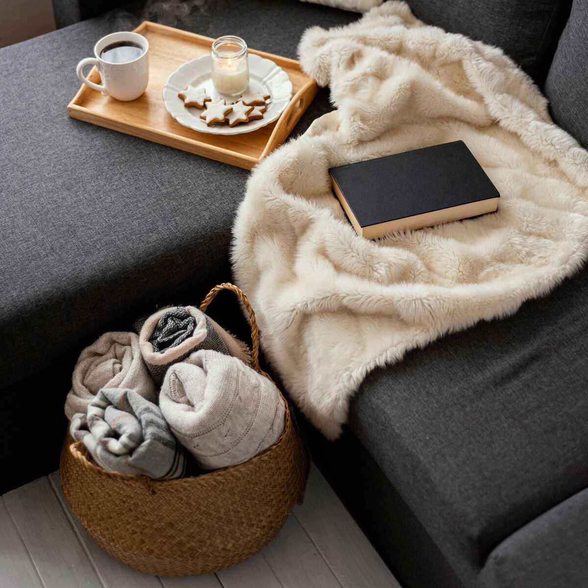 Zestaw 3szt Koszy Naturalnych BOHO 322161