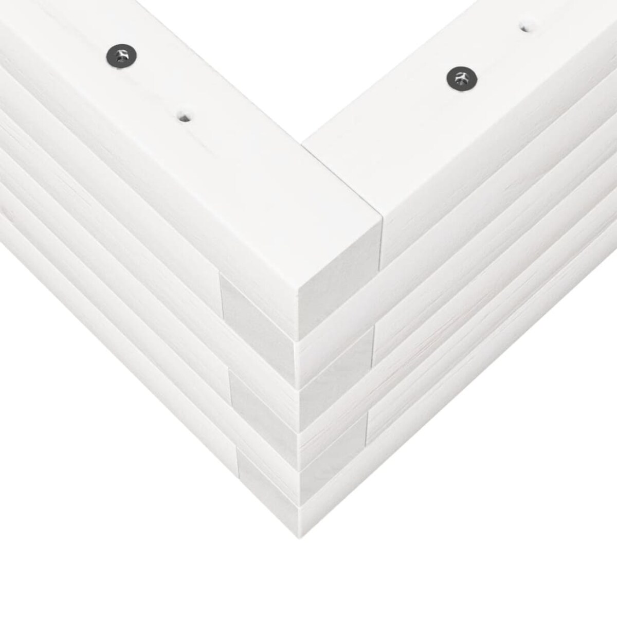 vidaXL Donica ogrodowa, biała, 90x40x23 cm, lite drewno sosnowe