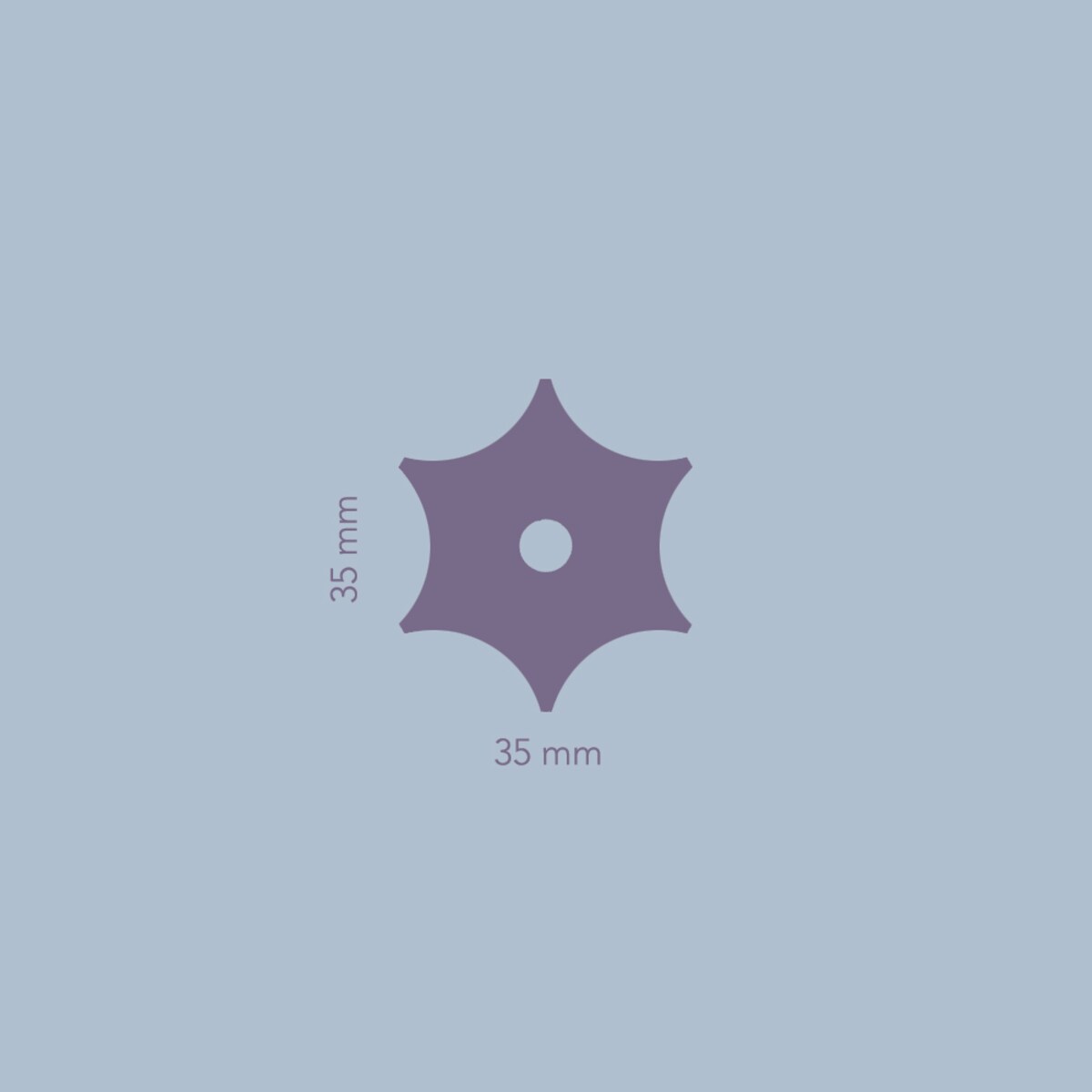 NENA STAR BRASS x 2 uchwyty jednopunktowe mosiężne szczotkowane nielakierowane