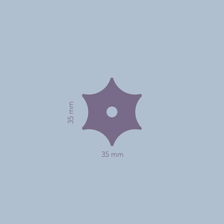 NENA STAR BRASS x 2 uchwyty jednopunktowe mosiężne szczotkowane nielakierowane