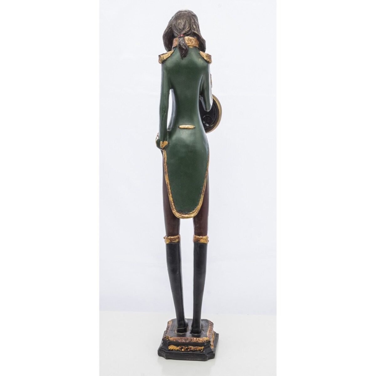 Dekoracja - figurka psa z zegarkiem 50x10x9 cm MUBWA