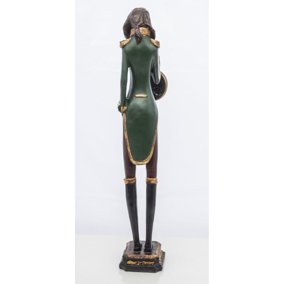 Dekoracja - figurka psa z zegarkiem 50x10x9 cm MUBWA