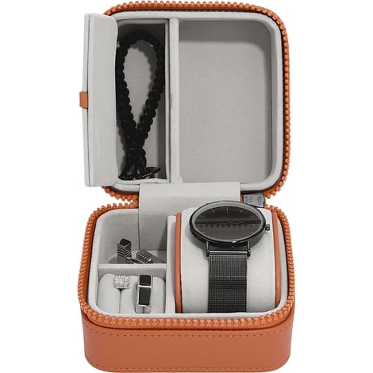 Pudełko podróżne na biżuterię i zegarek Stackers Canvas pomarańczowe