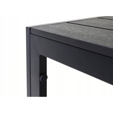 Stół ogrodowy z aluminium czarny