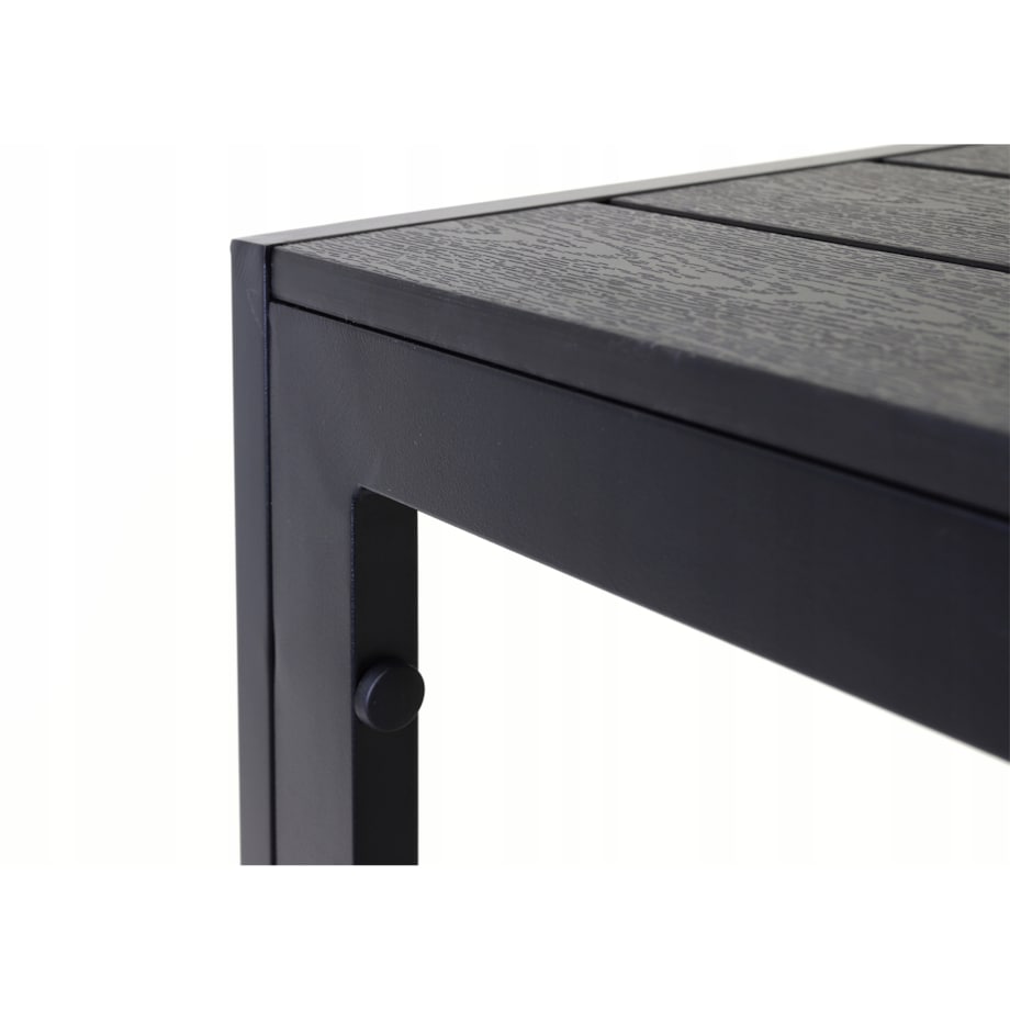 Stół ogrodowy z aluminium czarny