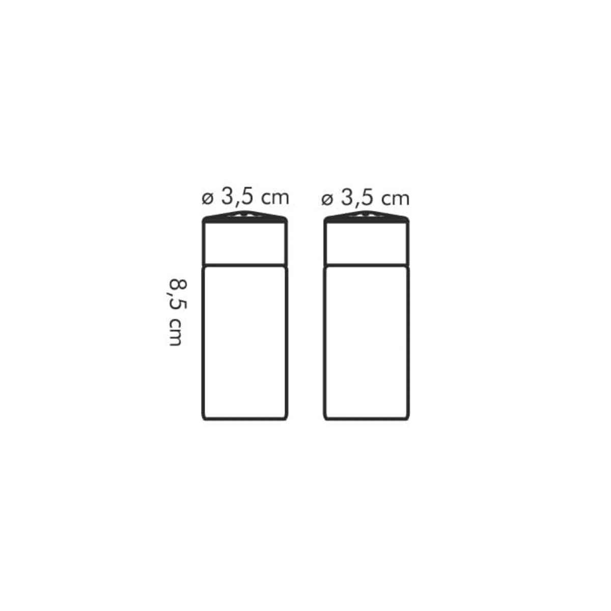 Solniczka i Pieprzniczka Club - Stal Nierdzewna i Szkło