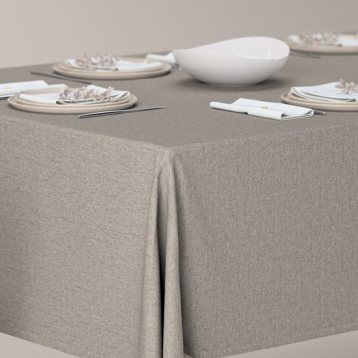 Obrus prostokątny 130 x 160 cm grafit