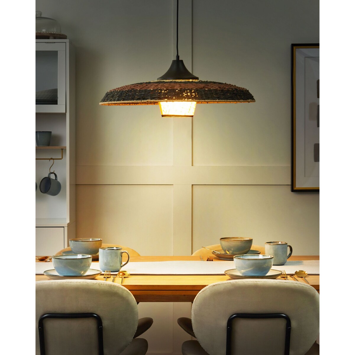 Pleciona lampa wisząca wielokolorowa CUANDO