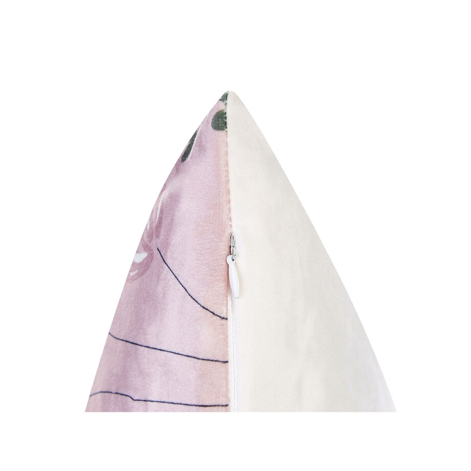 2 poduszki welurowe 45 x 45 cm różowe CYCLAMEN