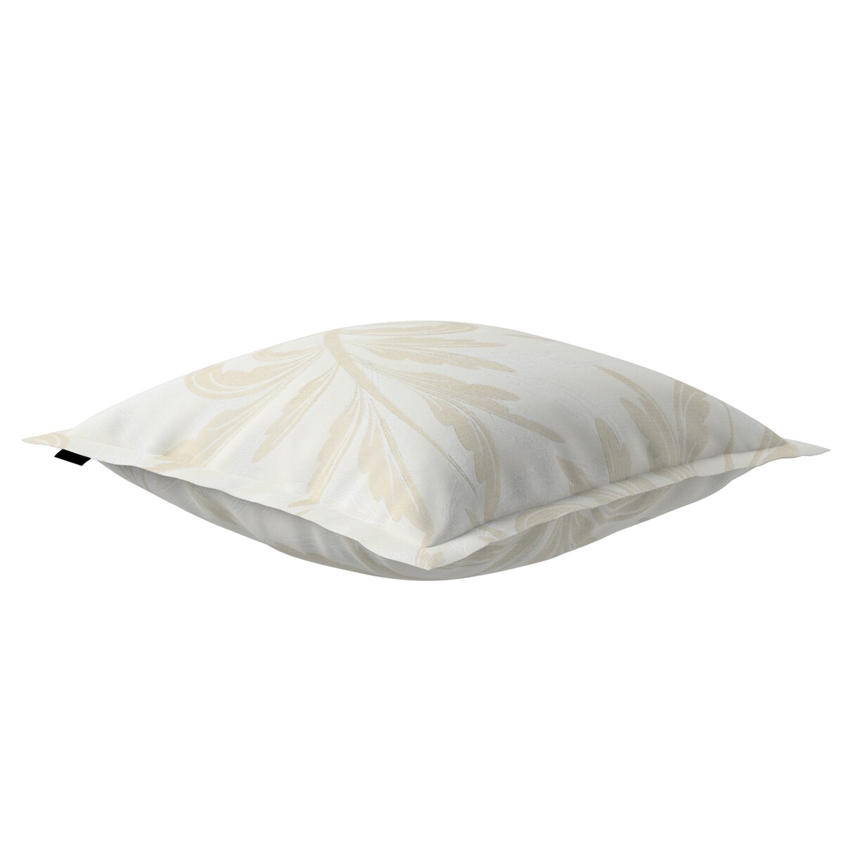 Poszewka Mona na poduszkę 45x45 szaro-beżowe liście akantu