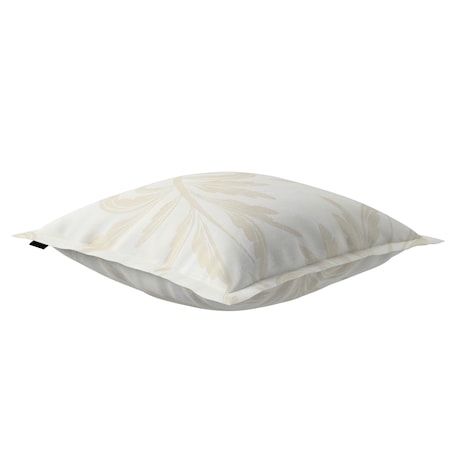 Poszewka Mona na poduszkę 45x45 szaro-beżowe liście akantu