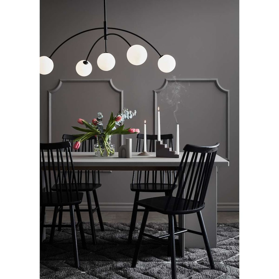 LAMPA wisząca HEAVEN 107560 Markslojd metalowa OPRAWA zwis kule szklane balls czarne białe