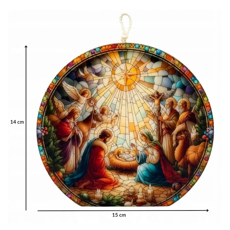 Prezent na Święta Szopka Bożonarodzeniowa Świeca Stajenka Święta Rodzina