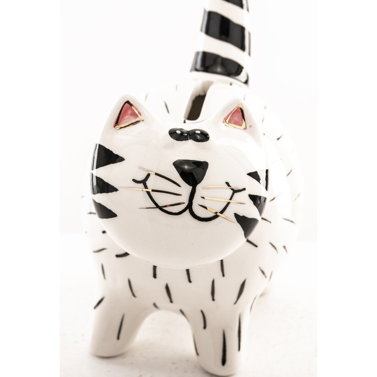 Skarbonka ceramiczna - 14,5x13x7,5 cm kotek GATTINO-2