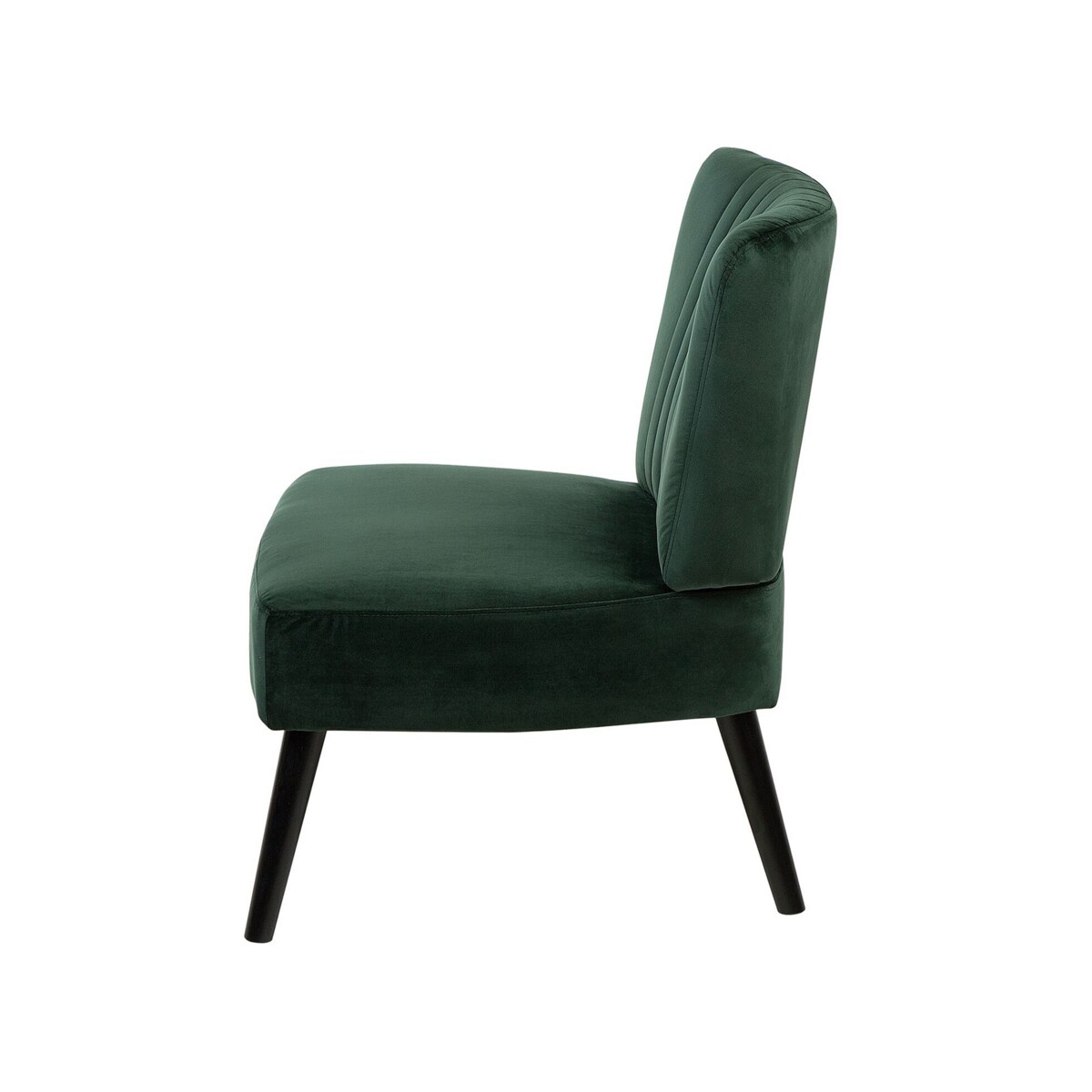 Fotel welurowy zielony VAASA