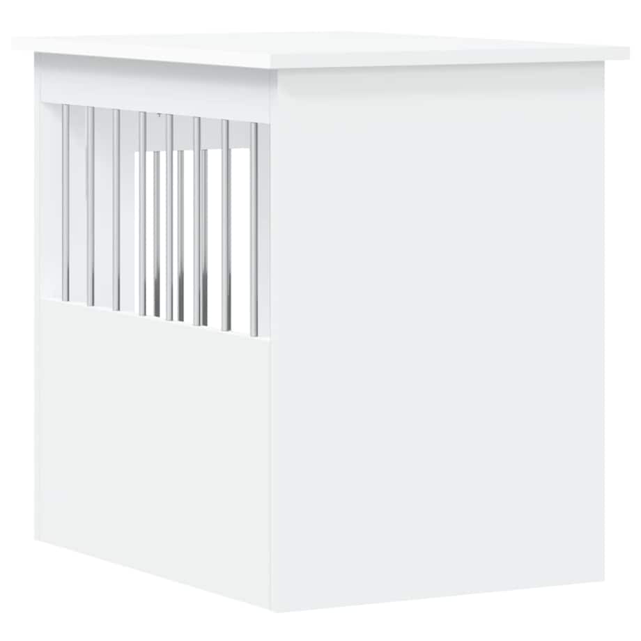 vidaXL Kojec dla psa, biały, 45x62x59 cm, materiał drewnopochodny