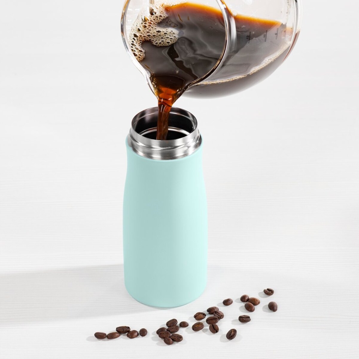 XAVAX Kubek termiczny bidon termos miętowy 400 ml