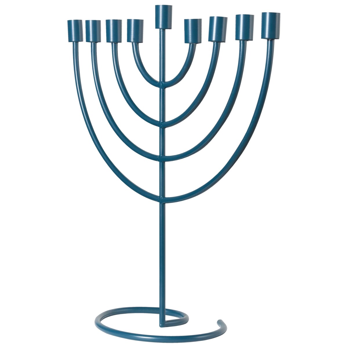 Świecznik AMORA Metal 50 cm Niebieski