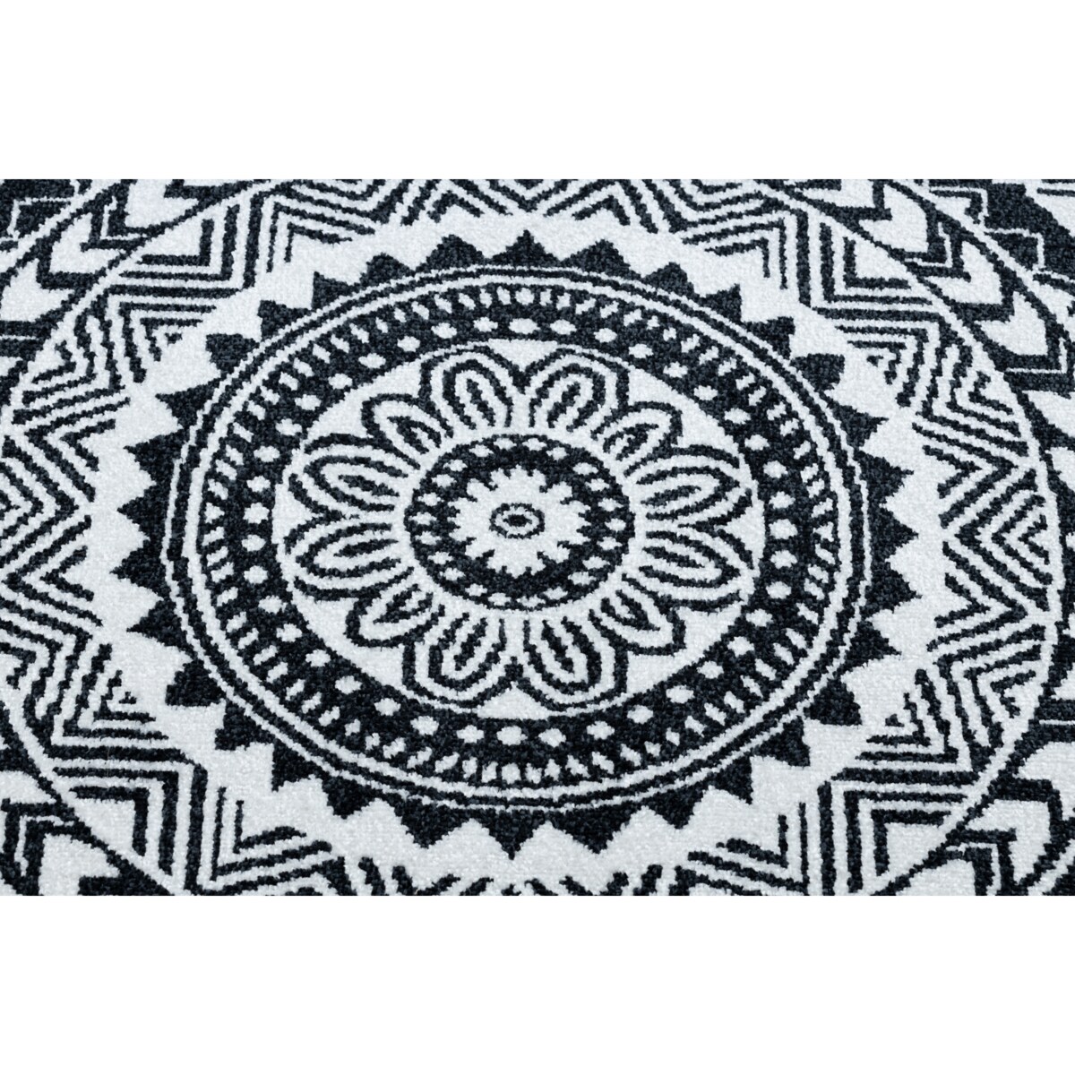 Dywan FUN Napkin serweta koło - czarny koło 160 cm
