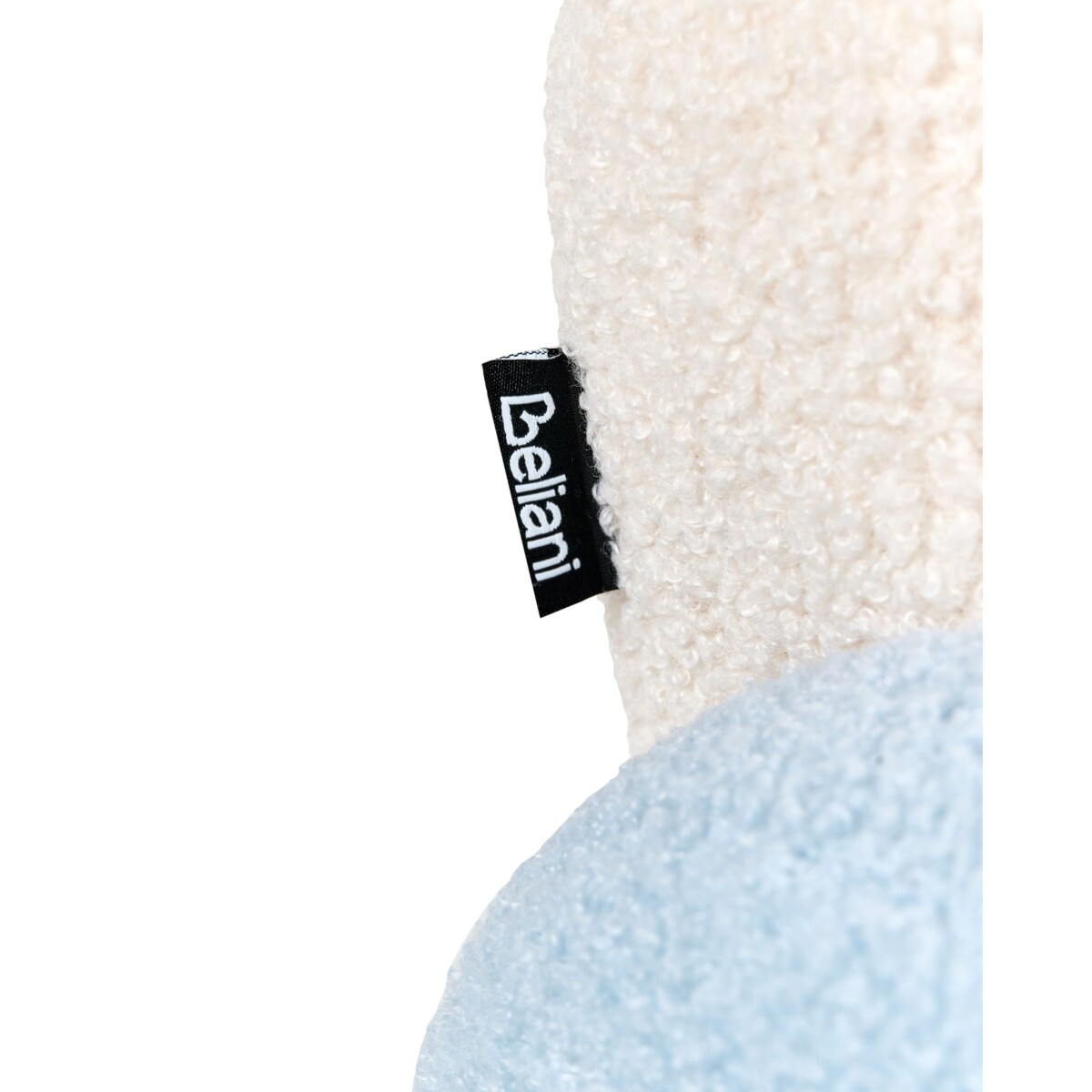 Fotel dziecięcy boucle niebieski OMBO