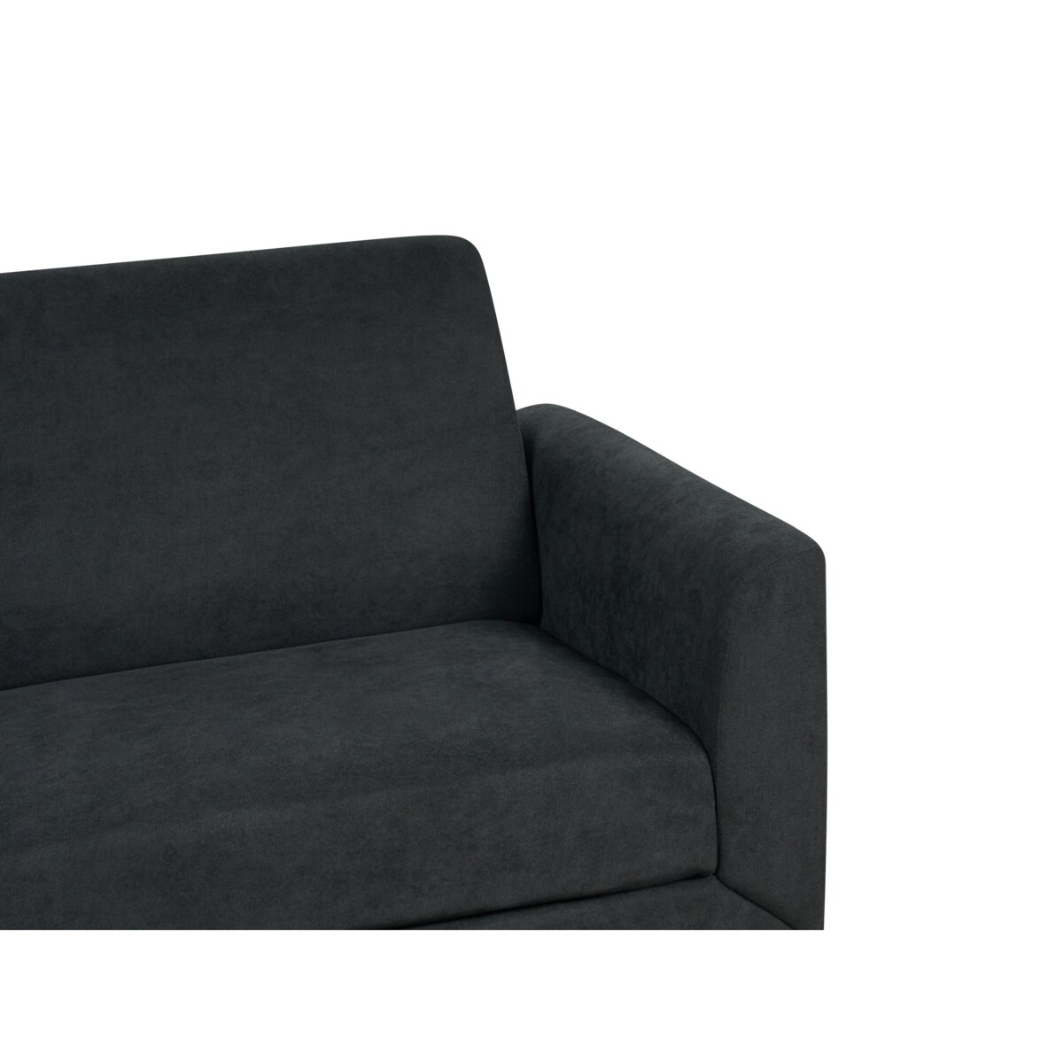 Sofa 3-osobowa czarna FENES