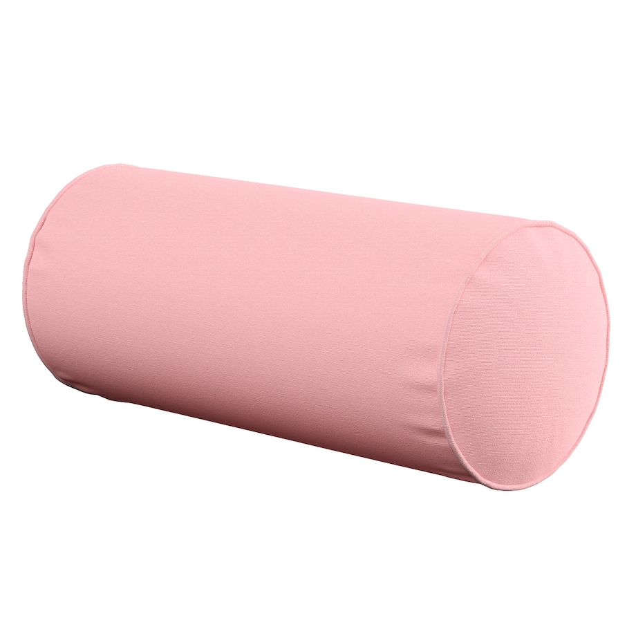 Poduszka wałek prosty, pudrowy róż, Ø16 x 40 cm, Loneta