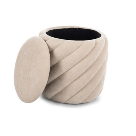 Pufa PELARO ze schowkiem beżowa