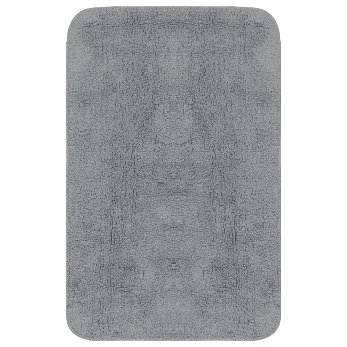 vidaXL 2-częściowy zestaw mat łazienkowych, tkanina, szary