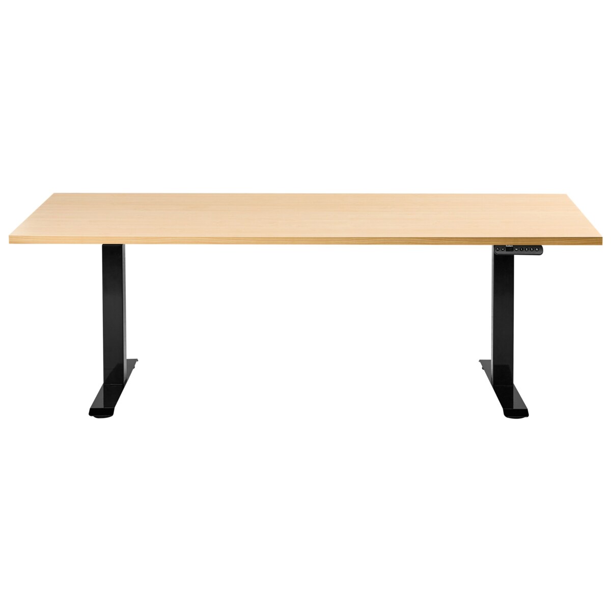 Biurko regulowane elektrycznie DESTINES Czarny/ jasny brąz 180 cm 72 cm