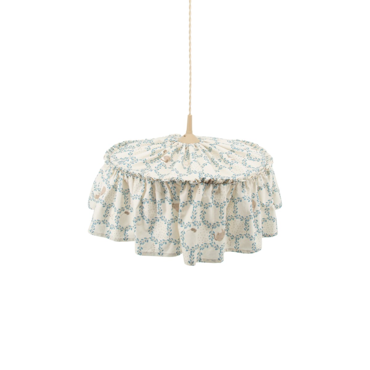 Abażur bawełniany Blue Cottage