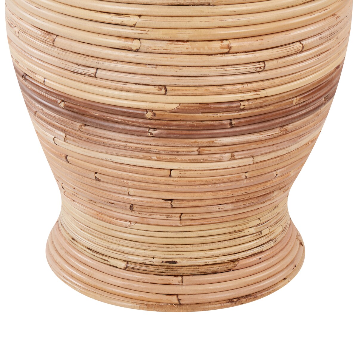 Wazon dekoracyjny TRINISA Rattan 70 cm Naturalny