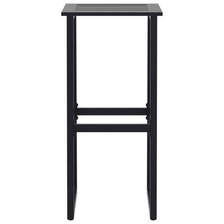 vidaXL Stołki barowe, 2 szt., czarne, 38x38x80 cm, malowana stal