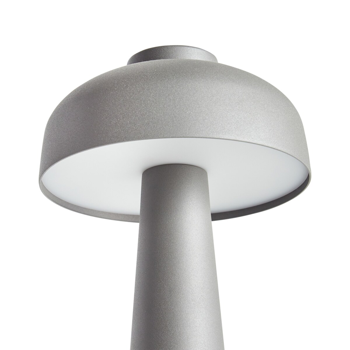 Bezprzewodowa lampa stołowa LED AGUSAN Ze ściemniaczem Metal Szary