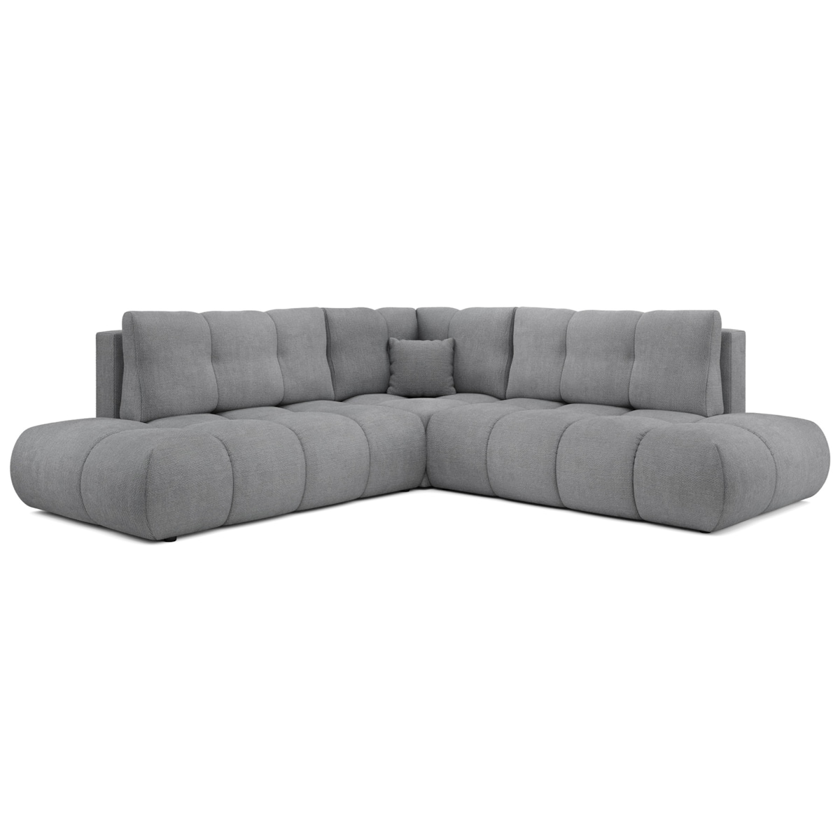 Narożnik pikowany, rozkładany z funkcją spania SOHI, Flow 17 - ciemny szar