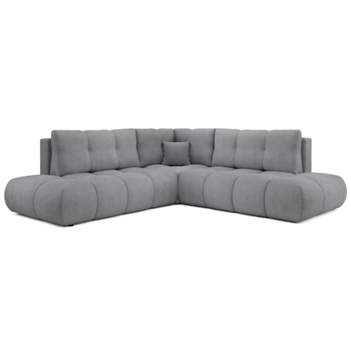 Narożnik pikowany, rozkładany z funkcją spania SOHI, Flow 17 - ciemny szar