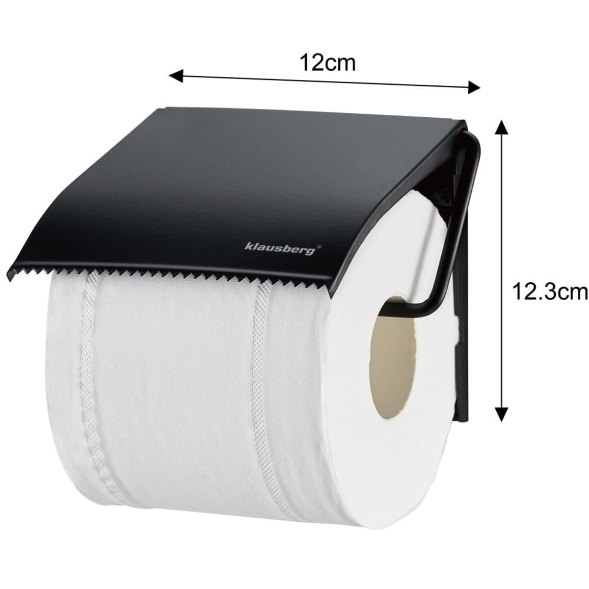 Uchwyt na papier toaletowy KLAUSBERG czarny matowy