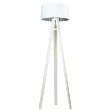 Lampa stojąca HOME 40 biała/pepitka/biała