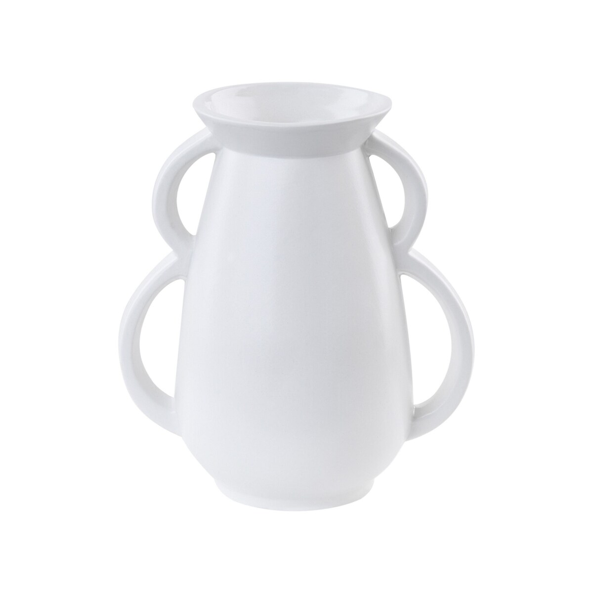 Wazon na kwiaty ceramiczny biały KOROPI