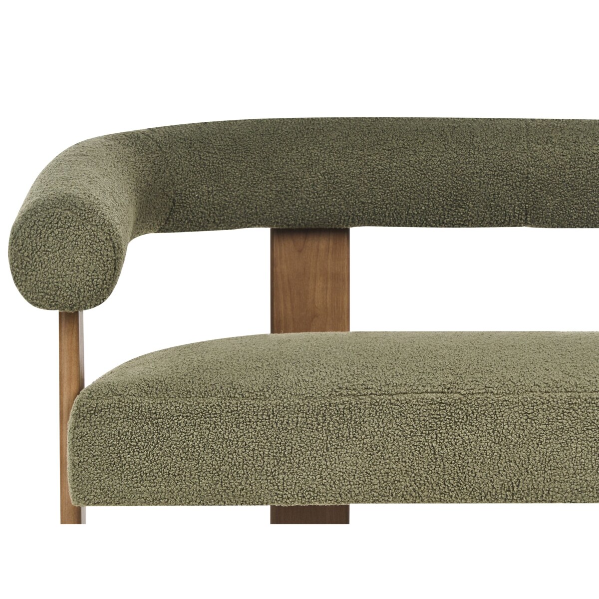 Sofa ILBRO Boucle Zielony dla 2 osób