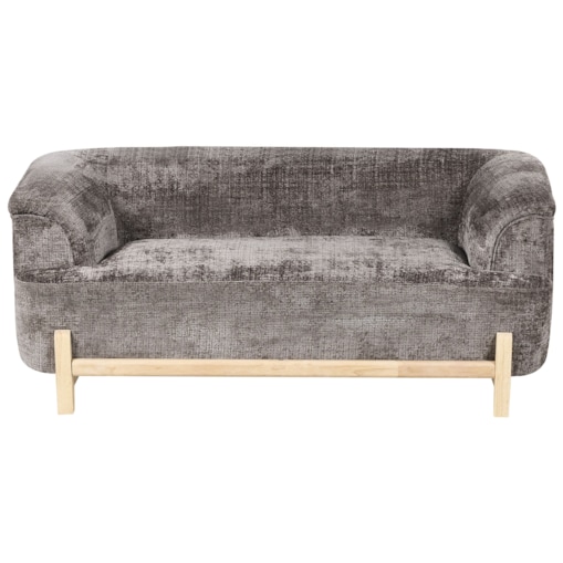 Sofa dla 2 osób ALNOR Szenil Brązowy