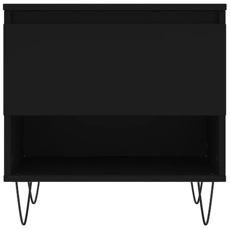 vidaXL Stolik kawowy, czarny, 50x46x50 cm, materiał drewnopochodny