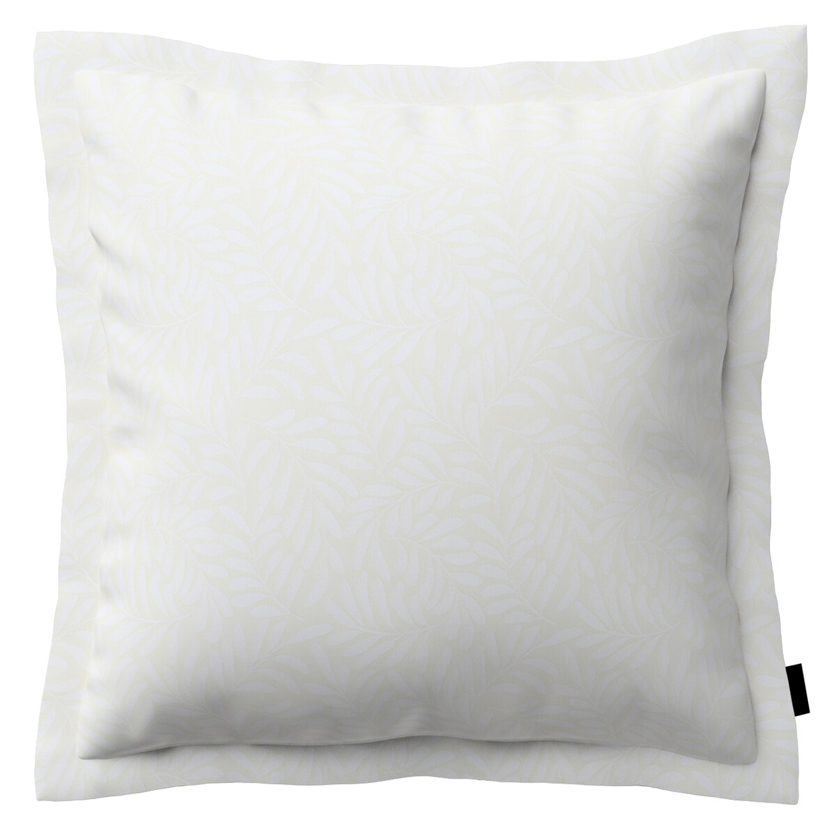 Poszewka Mona na poduszkę 45x45 śmietankowa biel, listki