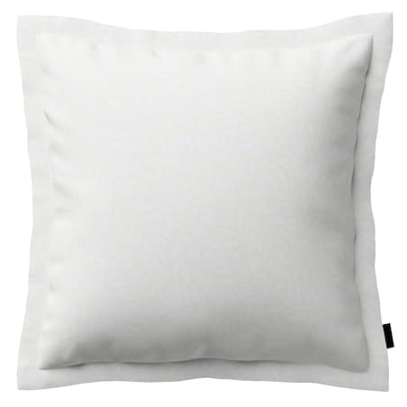 Poszewka Mona na poduszkę 45x45 śmietankowa biel, listki