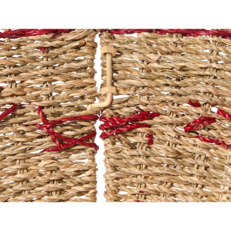 Osłonka pod choinkę GLACE Trawa morska Czerwony 60 cm