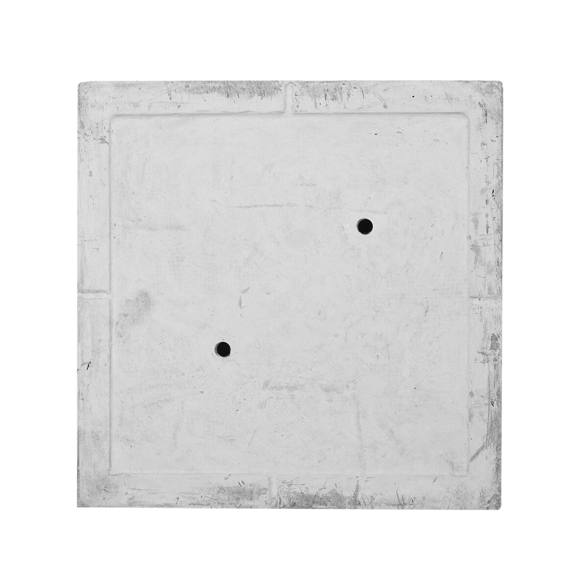 Doniczka kwadratowa 30 x 30 x 28 cm biała PAROS