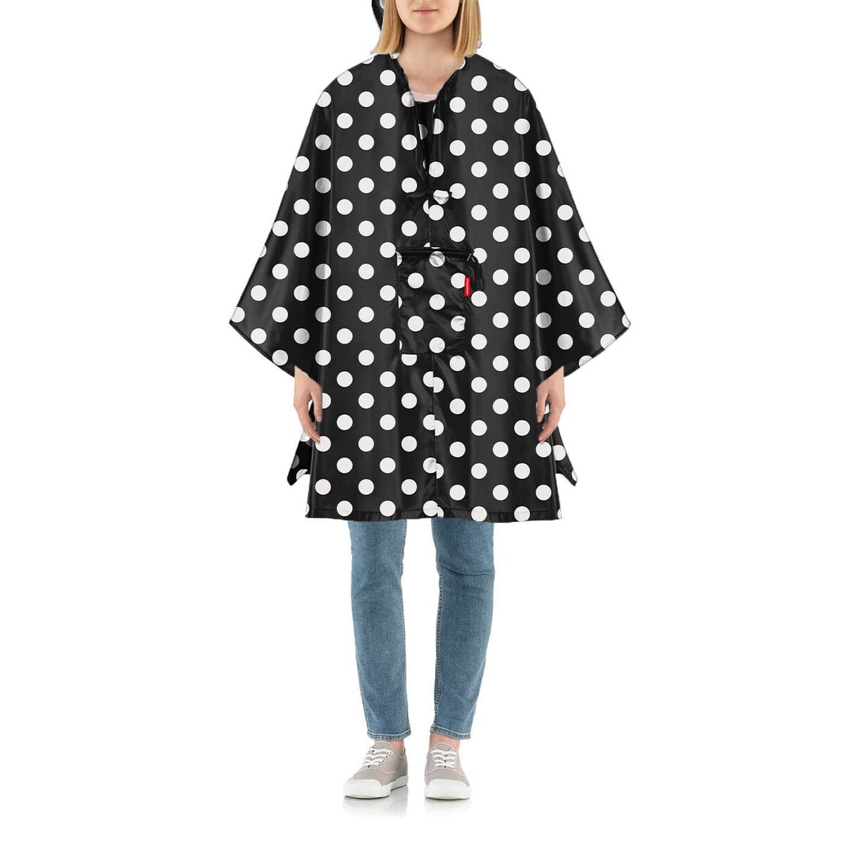 Peleryna przeciwdeszczowa MINI MAXI PONCHO, dots white